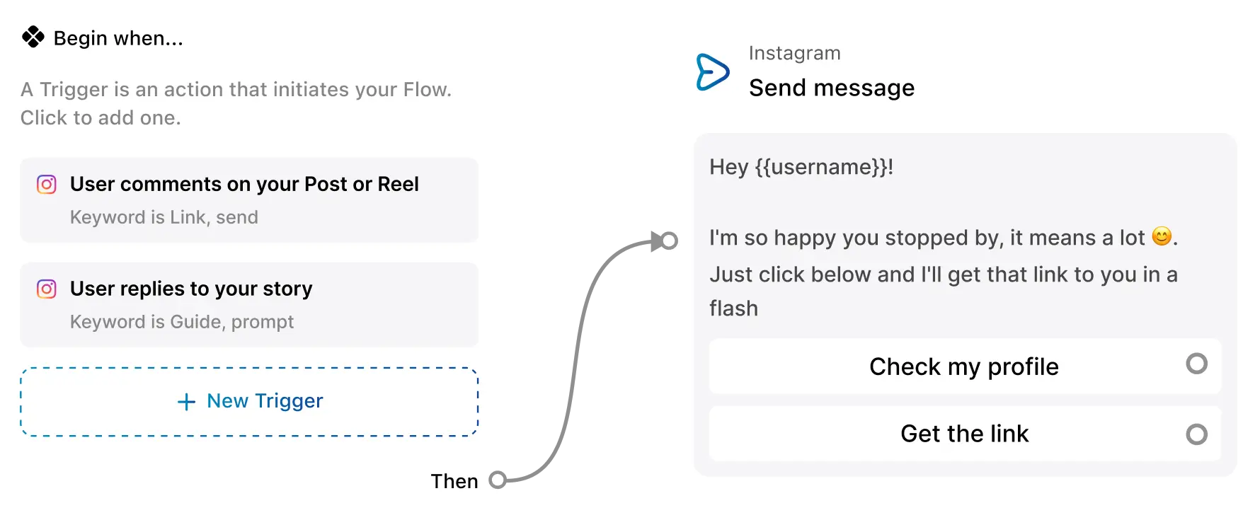 Flow builder preview