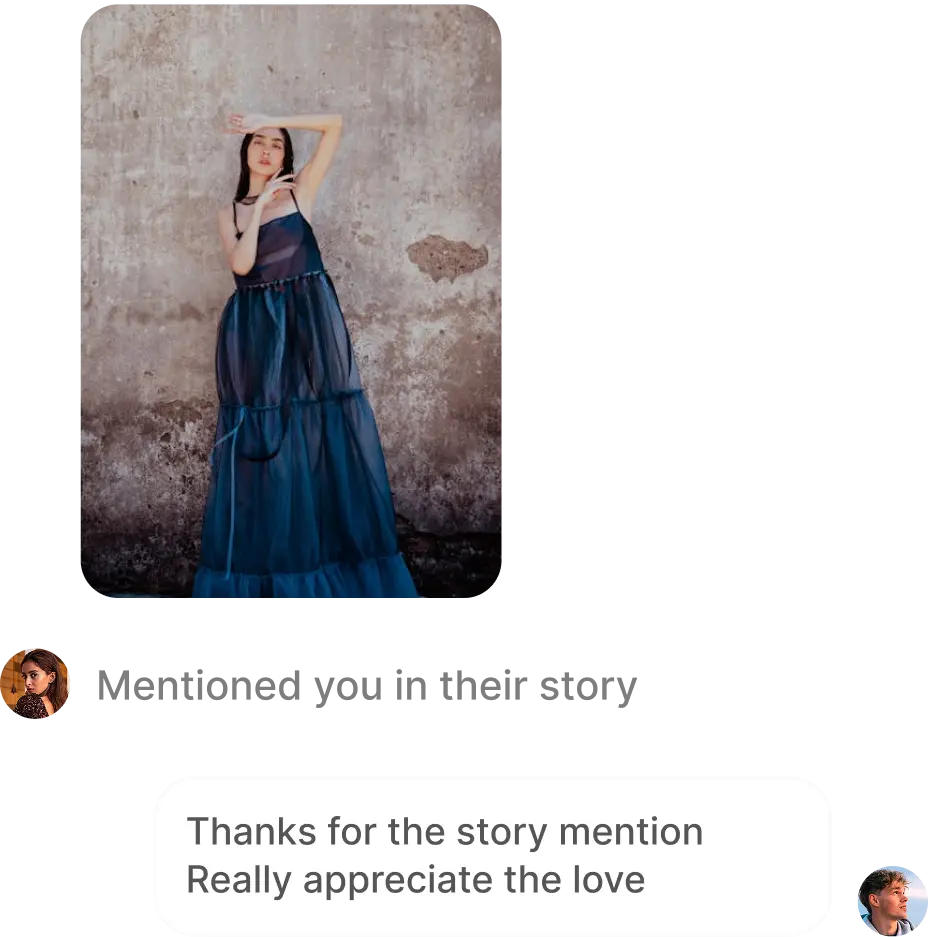 Reply to story mentions